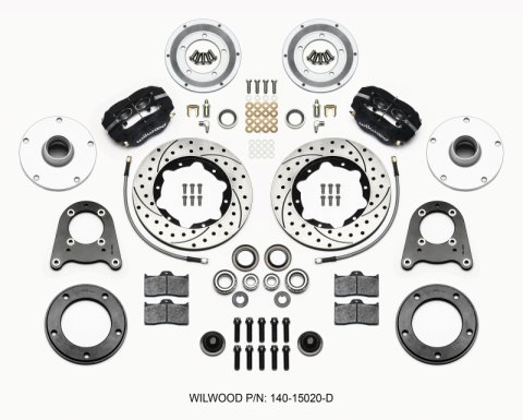 Wilwood Forged Dynalite-M Front Kit 10.75in Drilled 1950-1955 MG-TD/TF