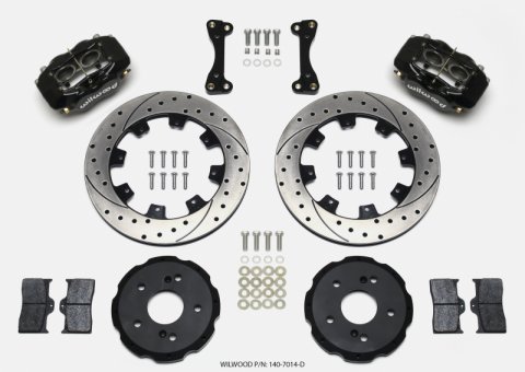Wilwood Forged Dynalite Front Hat Kit 12.19in Drilled 02-06 Acura RSX-5 Lug