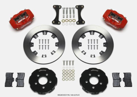 Wilwood Forged Dynalite Front Hat Kit 12.19in Red 00-04 PT Cruiser/03-04 SRT/4