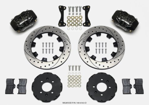 Wilwood Forged Dynalite Front Hat Kit 12.19in Drilled 94-01 Honda/Acura w/262mm Disc