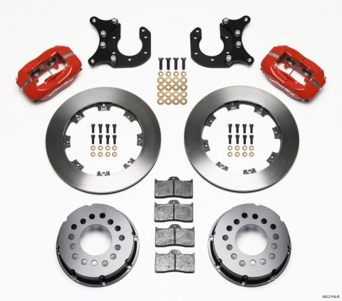 Wilwood Forged Dynalite P/S Rear Kit Red New Big Ford 2.50in Offset