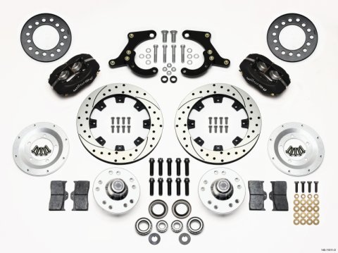 Wilwood Forged Dynalite Front Kit 11.75in Drilled 59-64 Chevy Impala / 63-64 Corvette