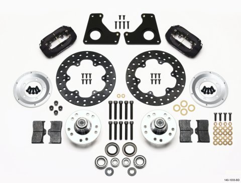 Wilwood Forged Dynalite Front Drag Kit Drilled Rotor 79-87 GM G Body