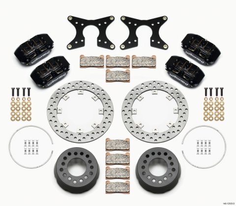 Wilwood Dynapro Lug Mount Dual Rear Dynamic Kit SA Drilled M-W/Lamb Ends 1/2in Studs