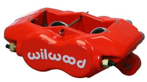 Wilwood Caliper-Forged Dynalite-Red 1.75in Pistons .81in Disc