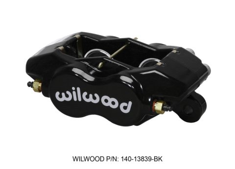 Wilwood Caliper-Forged Dynalite-Black 1.38in Pistons .81in Disc