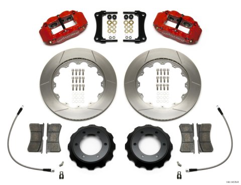 Wilwood Narrow Superlite Red 6R Front Kit 14in Slotted Rotor w/ Lines 05-15 Toyota Tacoma