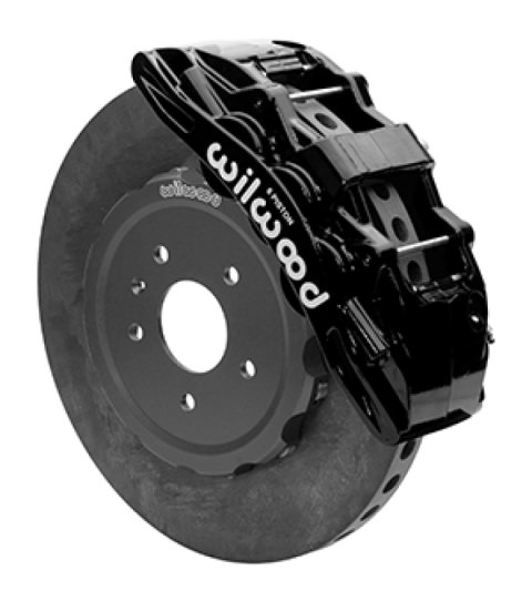 Wilwood SX6R WCCB Carbon-Ceramic Front Brake Kit 15in Plain Face Black 05-13 Chevy Corvette