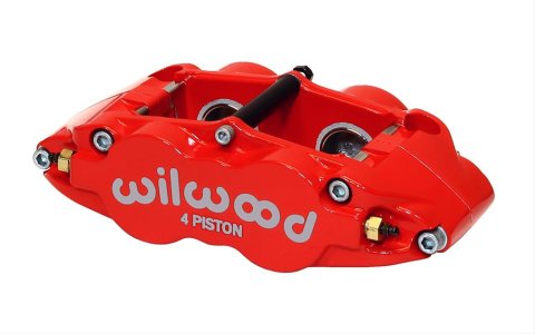 Wilwood Caliper-Narrow Superlite 4R - Red 1.12/1.12in Pistons 0.81in Disc