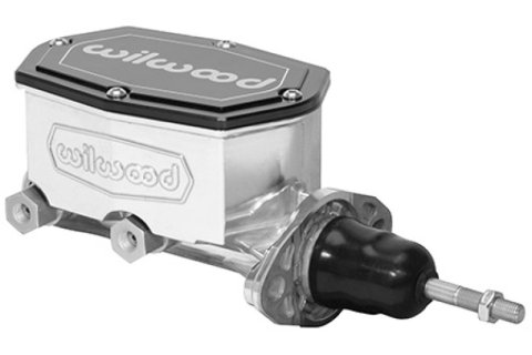 Wilwood Corvette C2 Compact Tandem Master Cylinder - 7/8in Bore - Burnished