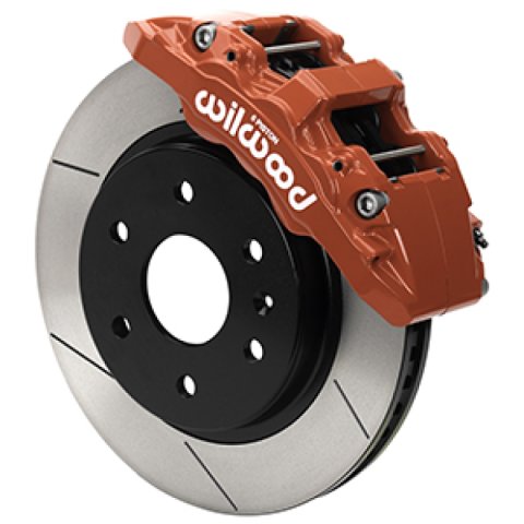 Wilwood 07-18 Chevy Silverado/GMC Sierra Aero6-DM Front Brake Kit - Slotted - Red