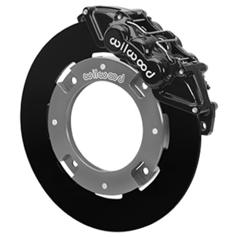 Wilwood 17-21 Can-Am X3RS Black 6-Piston Front Kit 11.25in - Undrilled Rotors