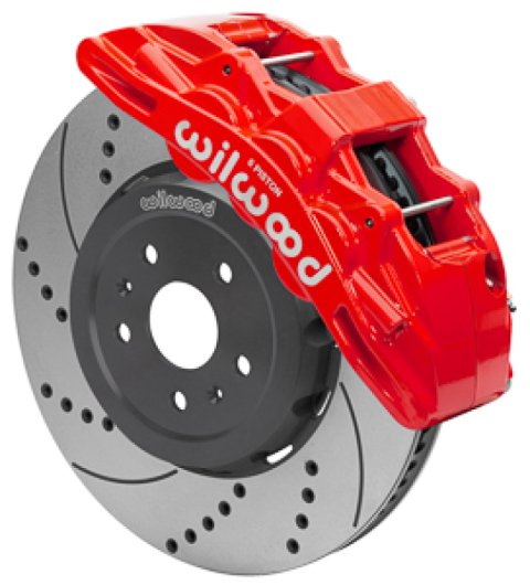 Wilwood SX6R Big Brake Dynamic Front Brake Kit 15in Drilled & Slotted Red 2020+ Chevy C8 Corvette