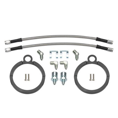 Wilwood Flexline Kit 12 inch -3 3/8-24 IF 1/8-27 NPT 90 Degree