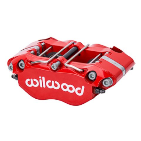 Wilwood Narrow Dynapro 4.75in Mount 1.12/1.12in Pistons .950in Disc - Red Caliper