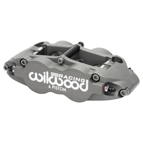 Wilwood Caliper Forged Narrow Superlite 6R L/H 1.62in/1.12in/1.12in Pistons .38in Rotor - Anodized