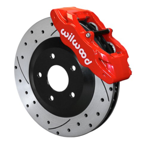 Wilwood 97-04 C5 Corvette SLC56 Front Rotor & Brake Kit - Red
