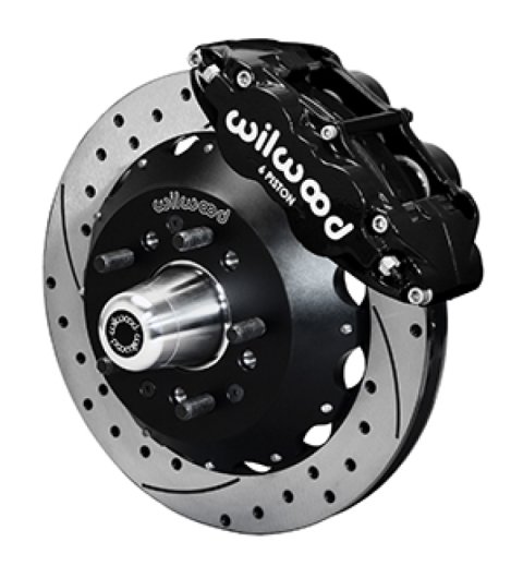 Wilwood 65-68 Chevrolet Impala W/ Drum Spindle FNSL6R - 12.88 inch Venter GT Rotor Drilled