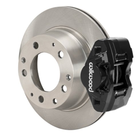 Wilwood 84-89 Porsche 911 D31 11.42in. Rear Brake Kit w/ Flex Lines - Black