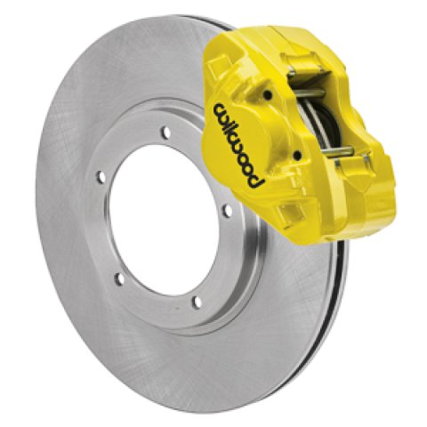 Wilwood 69-74 Porsche 911 D31 11.10in. Front Brake Kit w/ Flex Lines - Yellow