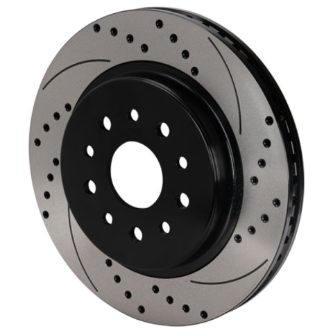 Wilwood SRP Drilled & Slotted Performance Rotor - Right Hand Side - Black Electro Coat