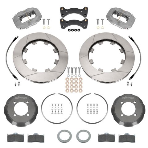 Wilwood Forged Dynalite Front Race BBK Kit - Type III Anodize Caliper - 11.75in GT Slotted Rotor