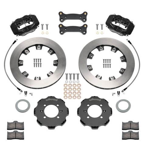 Wilwood Forged Dynalite Front Hat Kit - Black Caliper 11.75in Rotor 16+ Miata