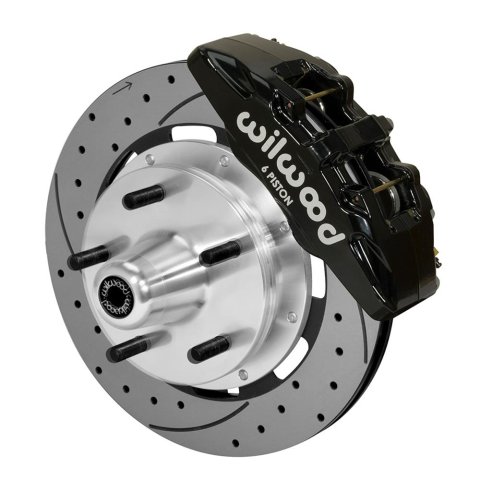 Wilwood Forged Dynapro Big Brake Kit - 5x5 Hub/12.19in Drilled & Slotted Rotor/ Black Caliper- Front