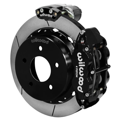 Wilwood 88-98 GM C1500 Superlite Rear Electronic Parking Brake Kit 14in Rotor 3.25in Offset - Blk