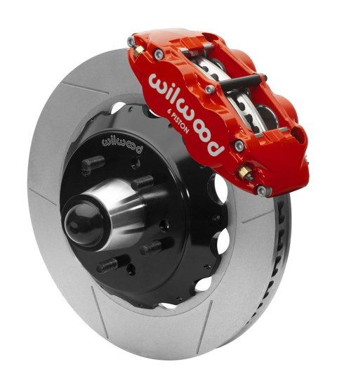 Wilwood 88-98 GMC Truck C1500/C2500 Narrow Superlight 6R Front Truck Kit 14.00in - Red