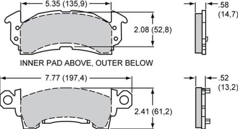 Wilwood BP-35 Brake Pad Set - D0052