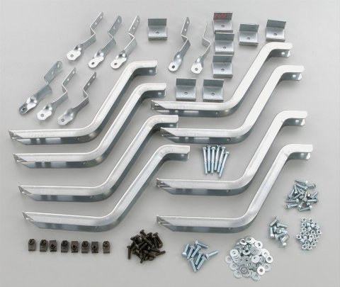 Lund 92-00 Chevy CK Crew Cab EZ Running Board Mounting Bracket Kit - Brite