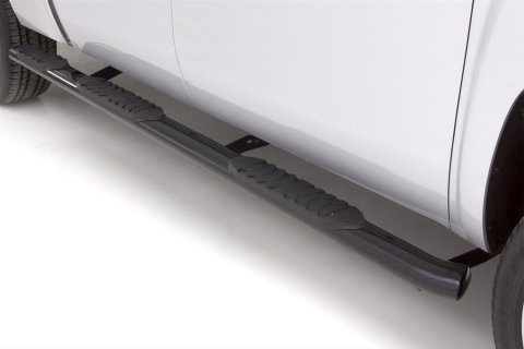 Lund 07-17 Chevy Silverado 1500 Ext. Cab (6.5ft. Bed) 5in. Oval WTW Steel Nerf Bars - Black