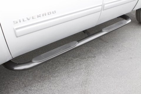 Lund 15-17 Chevy Colorado Crew Cab 4in. Oval Curved SS Nerf Bars - Polished