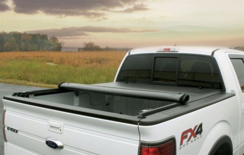 Lund 19-23 Ford Ranger (5ft Bed) Genesis Roll Up Tonneau Cover - Black