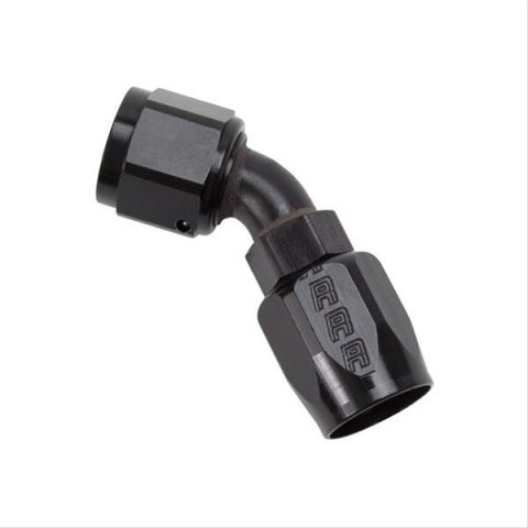 Russell Performance -8 AN Black 45 Degree Full Flow Hose End