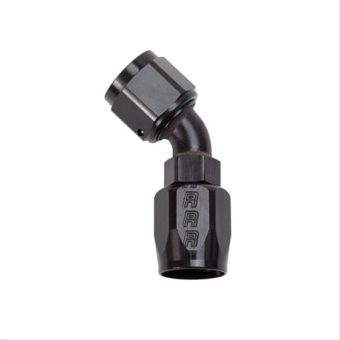 Russell Performance -10 AN Black 45 Degree Full Flow Hose End