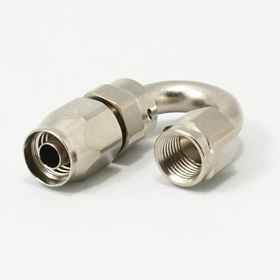Russell Performance -6 AN Endura 180 Degree Full Flow Swivel Hose End (With 9/16in Radius)