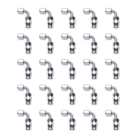 Russell Performance -10 AN Endura PowerFlex Power Steering 90 Degree Hose Ends(25 pcs.)