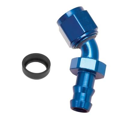 Russell Performance -4 AN Twist-Lok 45 Degree Hose End (Blue)