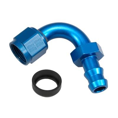 Russell Performance -8 AN Twist-Lok 120 Degree Hose End (3/4in Radius)