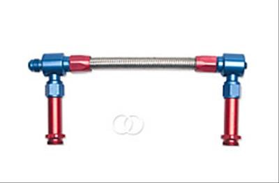 Russell Performance -6 AN to 3/8in Female NPT ProFlex Demon Carb Dual Inlet Carb Kit (Endura)