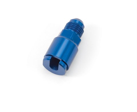 Russell Performance -6 AN male to 1/4in SAE Quick-Disconnect Female (Blue Single)