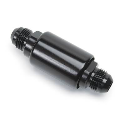 Russell Performance Black Anodized (3-1/4in Length 1-1/4in dia. -8 male inlet/outlet)