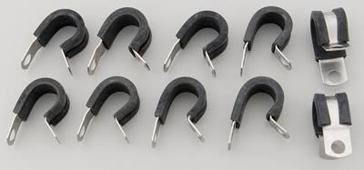 Russell Performance Cushion Clamps - Holds -6 AN Hose (10 pcs.)