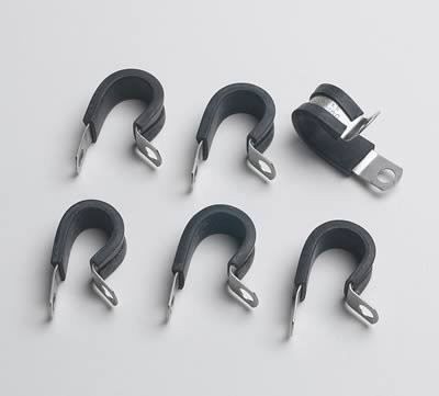 Russell Performance Cushion Clamps - Holds -8 AN Hose (6 pcs.)