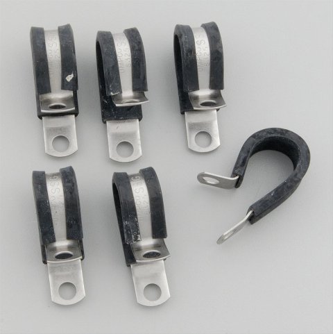 Russell Performance Cushion Clamps - Holds -10 AN Hose (6 pcs.)