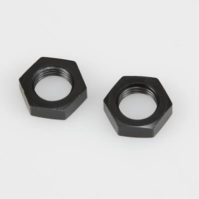 Russell Performance -6 AN Bulkhead Nuts 9/16in -18 Thread Size (Black)