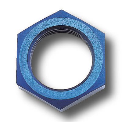 Russell Performance -8 AN Bulkhead Nuts 3/4in -16 Thread Size (Blue)