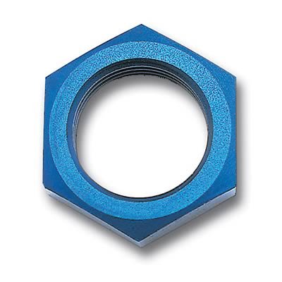 Russell Performance -12 AN Bulkhead Nuts 1 1/16in -12 Thread Size (Blue)